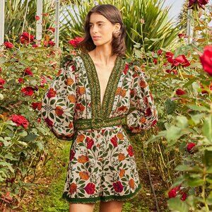 Sand Garden Tapestry Organic Cotton Romper (M)